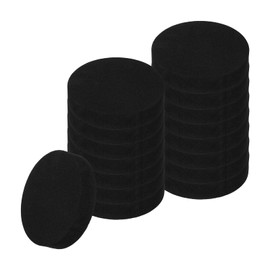 uxcell 16pcs Anti Vibration Pads for Washing Machine, 3.94" x 3/4" Washer Dryer Pedestals Non-Slip and Silent Vibration Isolation Pads Black EVA Support Feet Mat, Round