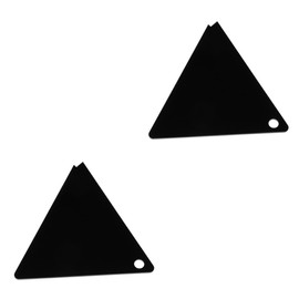 Operitacx 2 Stück Snowboard -Wachs -Schaber Wachsschaber für Skibretter Wachsschaber-Werkzeug Snowboard-Wachsschaber Snowboard-Wachsausrüstung Snowboard -Skiwachs Skiwachsset Acryl Schwarz