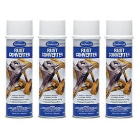 Eastwood Polymeric Rust Converter to Protected Primed Surface | Metal Rust Remover Sealant & Protection Primer | Ready to Paint Automotive Undercoating | Black 13oz Aerosol | 4 Pack