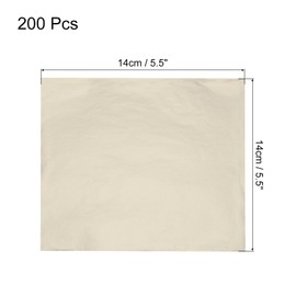 QUARKZMAN 200 Sheets Gold Leaf for Crafts, 14 x 14 cm Imitation Gold Foil Gold Flakes Gold Paper for Acrylic Painting Art Project Craft Furniture Decoration Nails Manicure, Champagne Silver