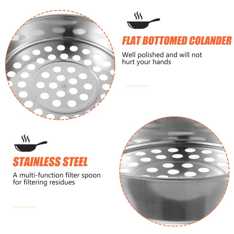 Housoutil Stainless Steel Colander Strainer - Metal Strainer with Large