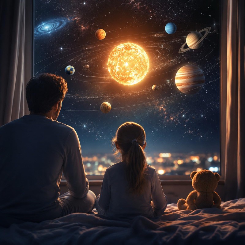 2-in-1 Star Projection & Warm Night Light – Galaxy Projector