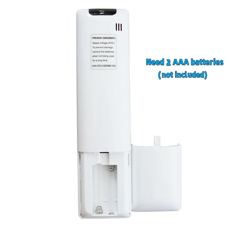 Replacement Remote Control RG10L1-C2HS Compatible for Midea RG10L(2HS)/BGEFU1 RG10 Air