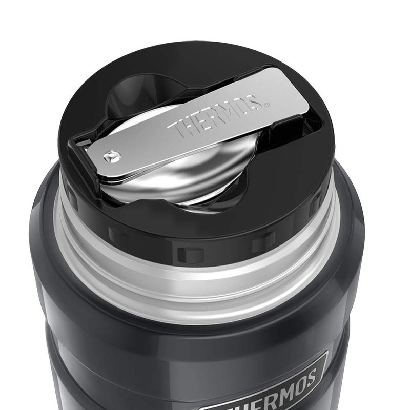 Thermos Stainless King Food Flask, Gun Metal, 470 ml