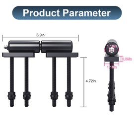 Heavy Duty Gate Hinge, Weld On Hinges, 7 Inches, 900lbs Capacity for Swing Door, with Welded Screws, for Swing Door Trailer Ramp Gate etc (4pc)