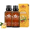 Lymphatic Drainage Ginger Oil, 2 Pack (60ml) Ginger Essential Oil,