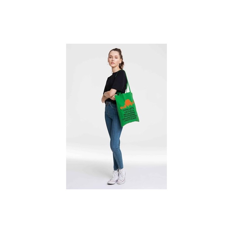 Logoshirt® Pippi Langstrumpf I Name I Baumwolltasche I gruen I