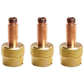 Fangool 3Pcs TIG Gas Lens Collet Bodies Jumbo Large Diameter 45V63 5/32“ & 4.0mm Orifice for QQ300 PTA DB SR WP 17 18 26 TIG Welding Torch