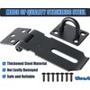 Litensh Stainless Steel Door Locks Hasp Latch with Padlock, 3
