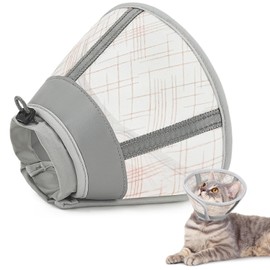 Supet Soft Air Mesh Cat Recovery Cone - Adjustable, Breathable Neck Cone Alternative for Small Kittens, Lightweight, Anti-Scratch