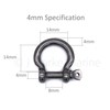Bow Shackle Rigging Marine Stainless Steel 316 A4 Shackles 4mm