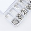 Glvaner 10 Sizes 120 Pcs E-Ring Circuit Clip Stainless Steel