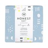 HonestBaby Organic Cotton Changing Pad Cover, Pattern Play Light Blue,