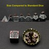 Haxtec Mini Dice Set Tiny Small Metal DND Dice Set