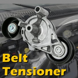 38257 Drive Belt Tensioner Assembly with Pulley Compatible with Ford 04-05 E-350 Club Wagon / 04-10 E-350 E350 Super Duty / 03-05 Excursion/for F250 F-350 F350 Super Duty 03-07 Replaces 3C2Z6B209AA