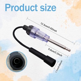 WINUERK Inline Spark Plug Tester, Ignition Coil Tester, Straight Boot Engine Ignition Tester, Car Exterior Accessories Small Armature Diagnostic Detector Tool Suitable for Car, Motorcycles (1PCS)