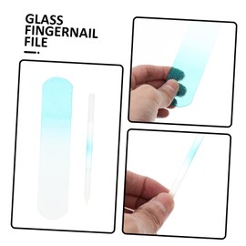 ABOOFAN 2pcs Glass Nail Files Professional Fingernail Files for Women Portable Reusable Nail Care Tools for Home and Salon Use Stylish Design