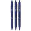 Pilot FriXion Ball Clicker Retractable Erasable Gel Pen, Fine Point, 0.7mm, Blue Ink, 3 Count