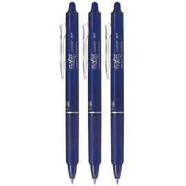 Pilot FriXion Ball Clicker Retractable Erasable Gel Pen, Fine Point, 0.7mm, Blue Ink, 3 Count