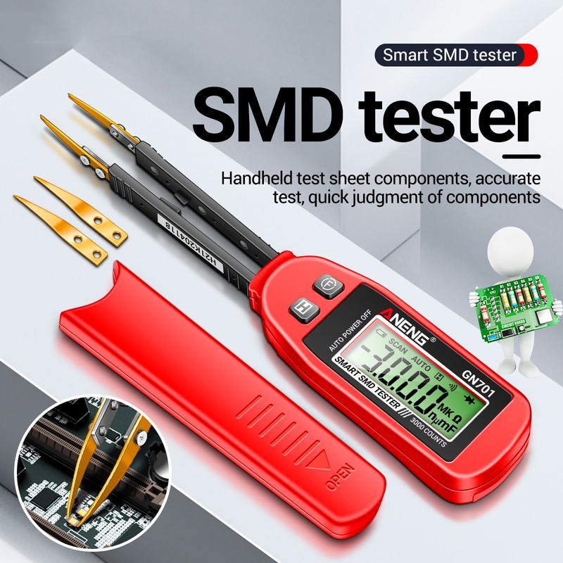 ANENG GN701 Smart SMD Tester 3000 Counts Multimeter Handheld Patch