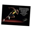USAIN BOLT INSPIRATIONAL/MOTIVATIONAL WORRY GETS YOU NOWHERE POSTER/PRINT/PICTURE