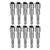 sourcing map 10pcs Hex Nut Driver Drills Bit 5/16" 6-Point