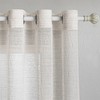 MYSKY HOME Curtains with Eyelets, Boho Curtains, Semi-Transparent Curtain, Linen