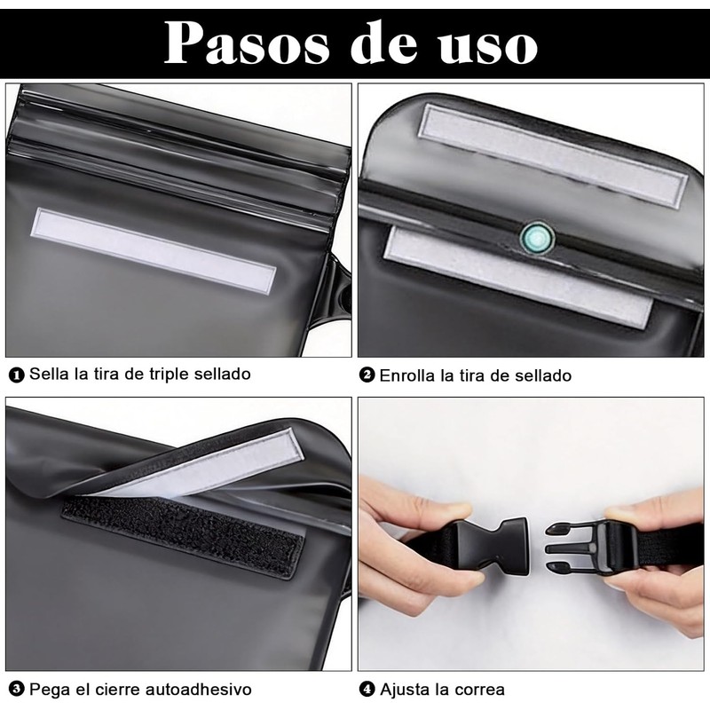 Bolsa impermeable para playa 4 piezas – START MAKERS YR26428