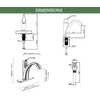 TimeArrow Chrome Bathroom Faucet, Single Handle Bathroom Sink Faucet for