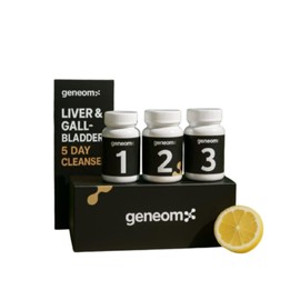 Geneomx Liver & Gallbladder Cleanse, Scientifically Formulated 5-Day Best Liver Cleanse Detox & Repair Fatty Liver Program to Optimize Liver Function, Support Bile Flow & Promote Gallbladder Health