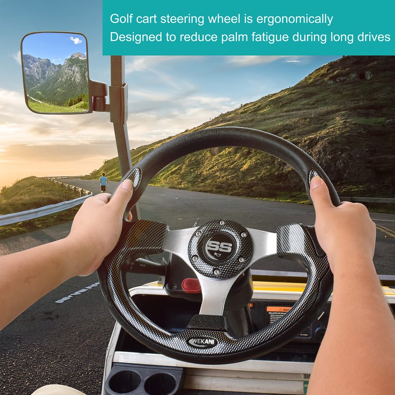 WEKANI Golf Cart Steering wheel for EZGO YAMAHA and Club