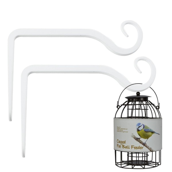 HZSOOCH 2 Pack Hanging Basket Bracket, 6 Inch Wall Hanging