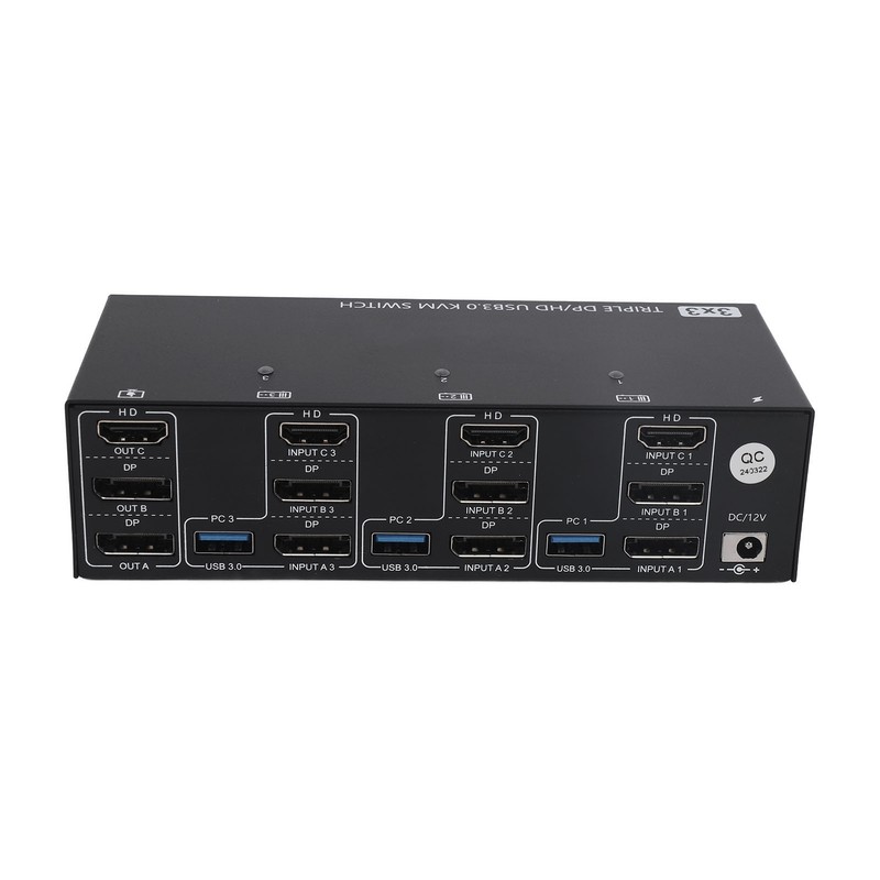 DisplayPort HD USB3.0 KVM Switch 8K At 60Hz 4K At
