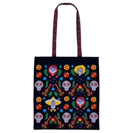 Marushin 2335063100 Remember Me Cheerful Music Tote Bag Linen Fabric Embroidery