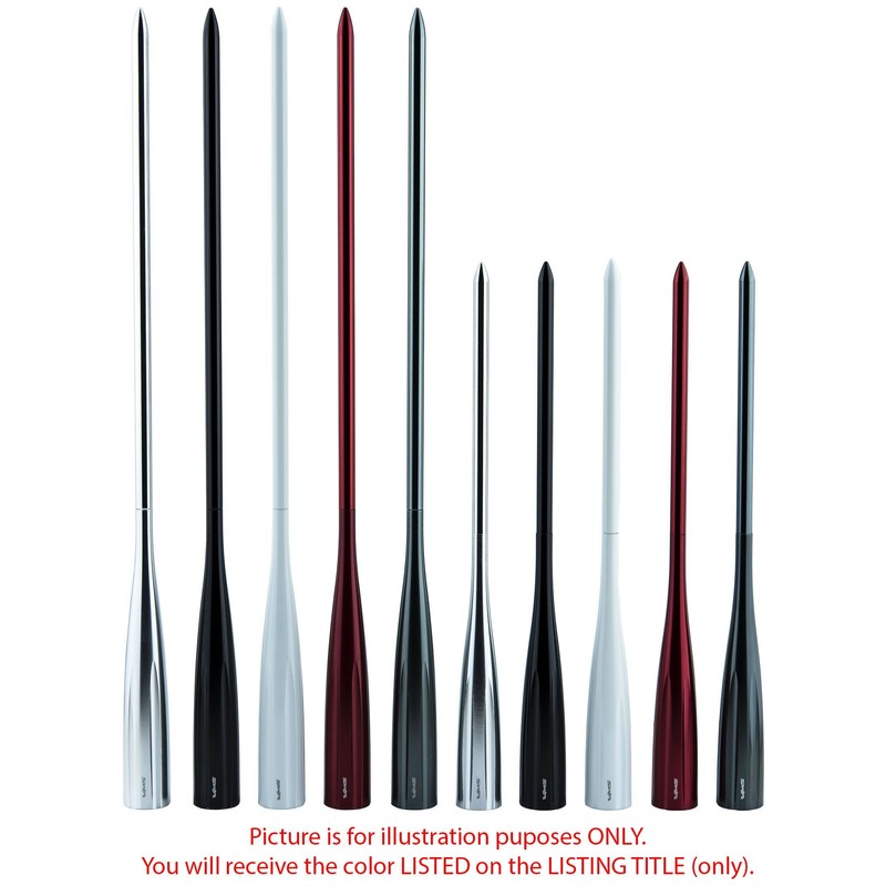 VMS Racing 9 inch SPIKE ANTENNA in RED Billet Aluminum