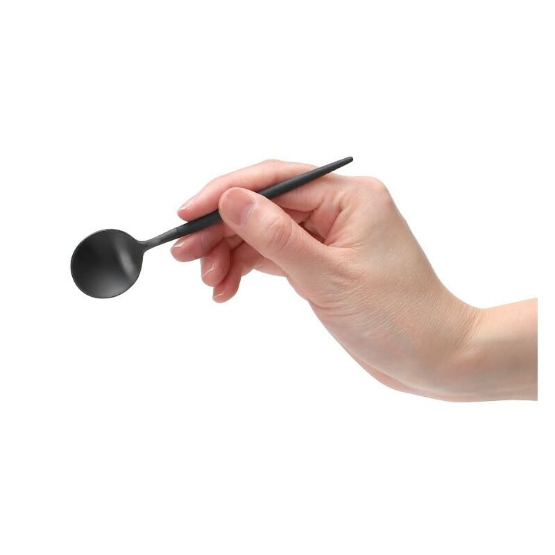 Cutipol GOA GO11BLF Coffee/Tea Spoon, All Black