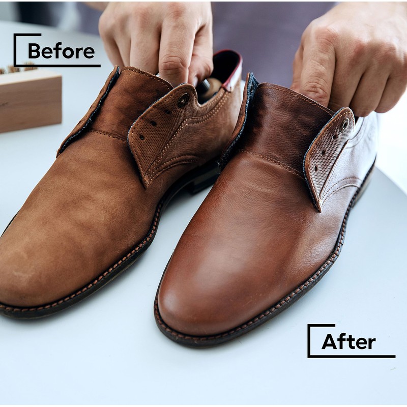 Kaps Shoe Cream with Sponge Applicator, Intensive Leather Care and