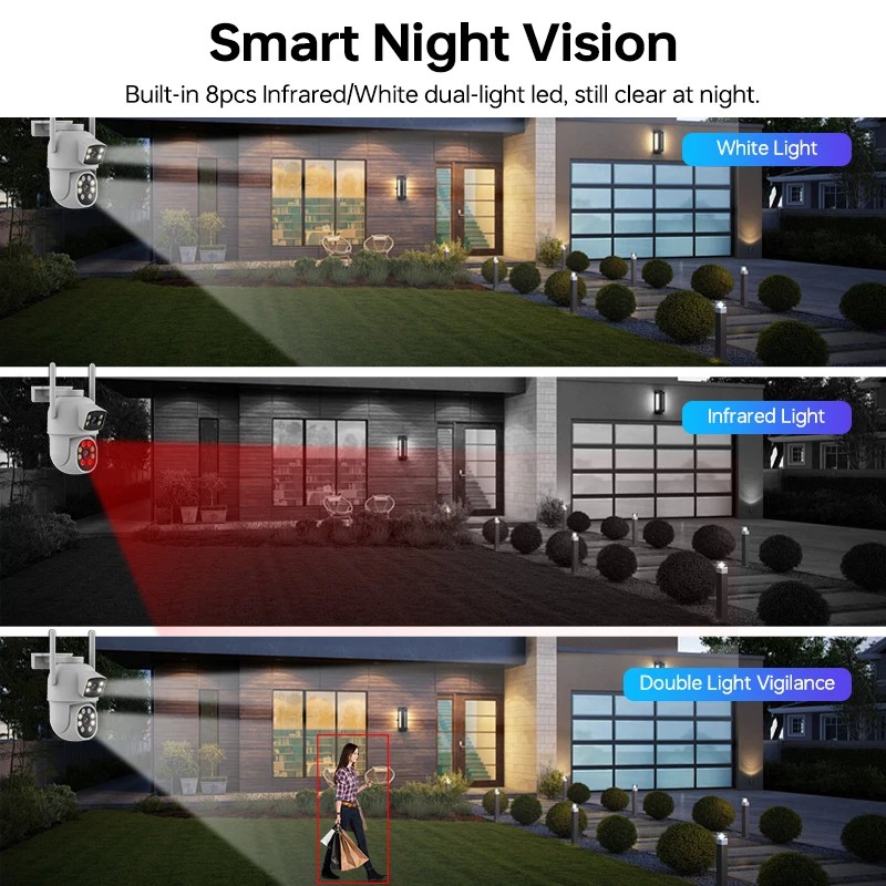 Christmas Gift Home Security Smart Night Vision Camera Pan 355°