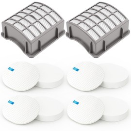 Colorfullife 4 Foam + 2 Post-Motor Filters for Shark Navigator Professional NV70, NV71, NV80, NVC80C, NV90, NV95, UV420 for Shark Rotator Professional XL Capacity NV90 Replacement Parts XFF80 XHF80