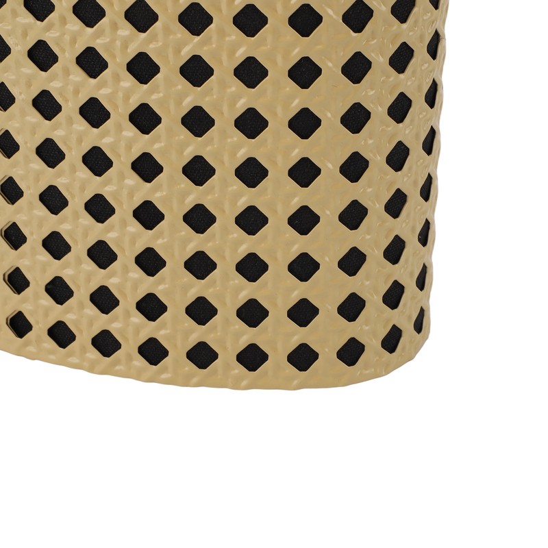 Lampshade Oval Shaped Hollow Metal Carved Compatible E27 E14 Caliber