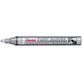 Pentel MMP10-Z Paint Marker - Silver, 2.5 mm Line, Pack of 1