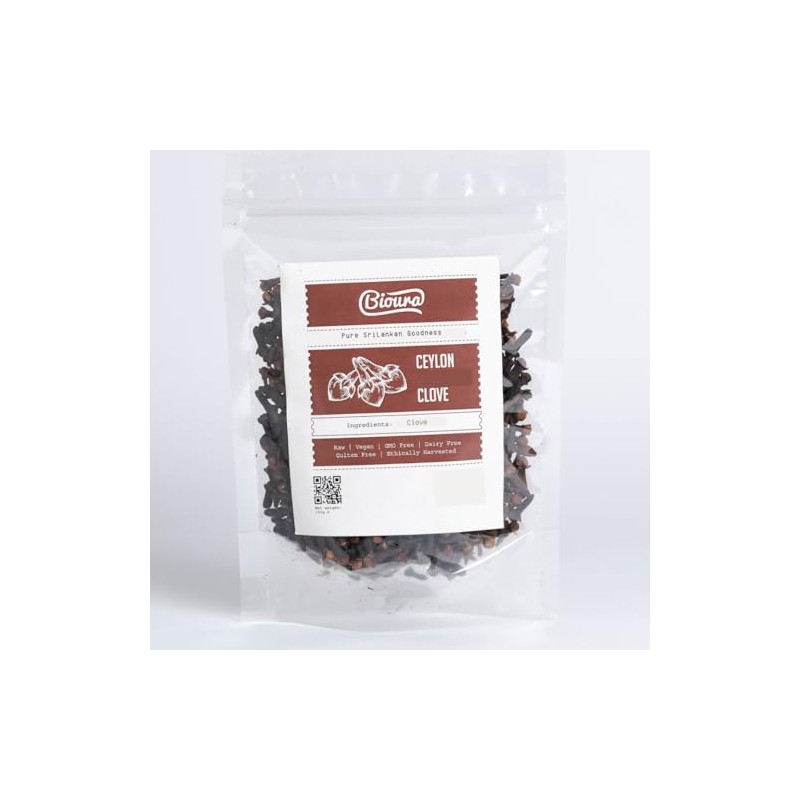 Bioura Ceylon Cloves, Handpicked Unopened Buds, Sun-Dried, 100g, Rich aroma,
