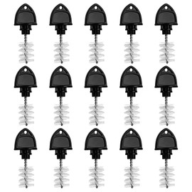 15 Beer Faucet Tap Plug Brush for Beer Faucet Plug Draft Beer Tap Cover Tap Plugs Beer Brush Plugs Beer Faucet Brush Caps Cover Beer Faucet Kegging Tap Cleaning Brush- 15 Pack keg Beer Tap Brush Plug