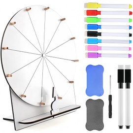 BIZOI DIY Wheel of Fortune, Roulette Spinner of Luck, Spinning Prize Wheel, for Wedding Games, Lottery Games, Carnival Party, Word Games, New Year, School, Family