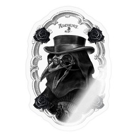 Spreadshirt Alchemy England Black Death Black Death Sticker 10 x 10 cm Max 10 x 10 cm Glossy Transparent