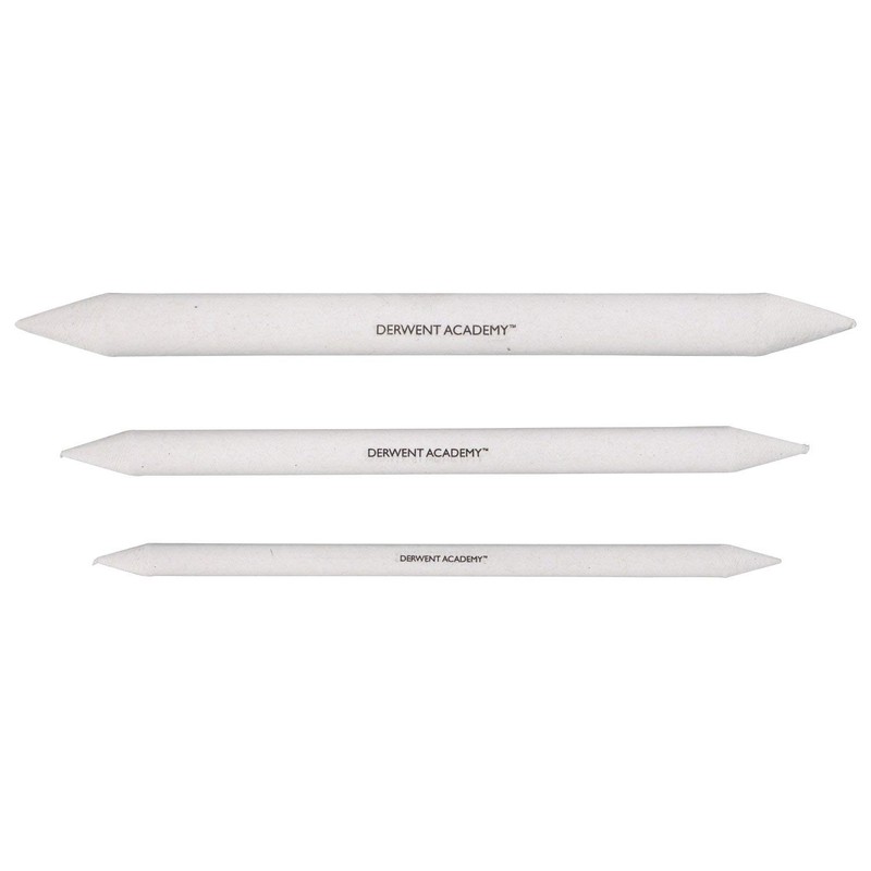 Derwent Academy Paper Stumps, Assorted Sizes, 3 Pack (98248)