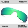 TRUSHELL Polarized Replacement Lenses for Oakley Batwolf OO9101 Sunglass Jade