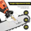 WIOR Cordless Chainsaw Sharpener Kit with Titanium-Coated Diamond Bits -