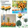 Hotop 8 Set/ 32 Pcs Artificial Tropical Flower Bouquets Bulk