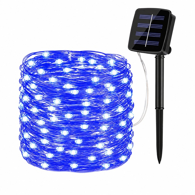 100ft Solar String Lights for Outdoor Décor – 8-Mode Waterproof